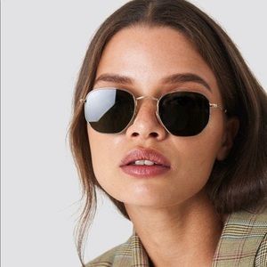 Cute & Trendy Hexagonal Flat RAY BANS